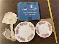 Colclough 2 tier cake stand, new 8581 Wayside