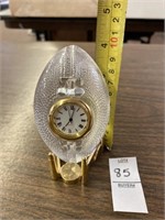 Lead Crystal Football clock