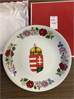 Hand painted plate in Kalocsa Hungary