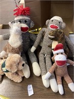 Sock monkey dolls