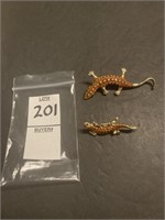 Salamander brooch