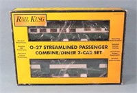 MTH Rail King 0-27 2-Car Streamlined Passenger