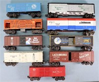 (9) Misc. Lionel O-Gauge Boxcars