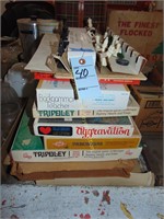 VINTAGE BOARD GAMES AND CHESS SET