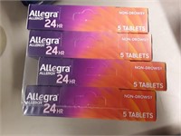 ALLEGRA LOT OF 4 BOXES