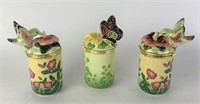 Bombay Co. Porcelain Hinged Lid Boxes with Candles