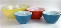 Vintage Pyrex Solid Color Bowls