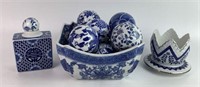 Blue & White Porcelain Including Bombay Co.