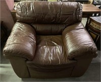 Oversized Leather Armchair