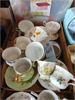 FLAT OF CUPS AND SAUCERS