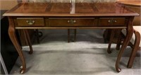 Console Table with 3 Drawers & Cabriole Legs