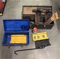 Tool Boxes, Miter Boxes with Saws & More