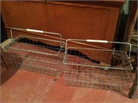 2 WIRE  BASKETS WITH HANDLES