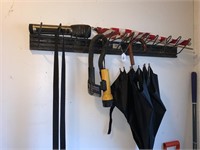 COAT RACK AND CONTENTS