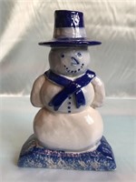 9 INCH ELDRETH SALT GLAZED SNOWMAN 1997