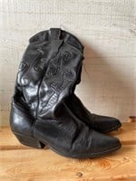 Nine West Black Cowboy Boots