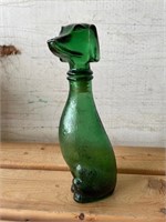 Green Daschund Stopper Bottle