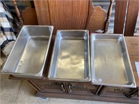 set of 3 commercial pans