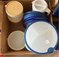 Tupperware pieces and misc storage bowls