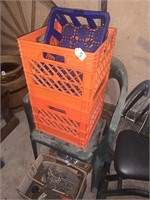 LAWN CHAIR AND CRATES