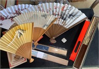 Japanese foldable fans lot