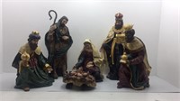 Santa's Collection Nativity Set Six Pieces