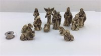 Miniature Nativity Scene 12 pieces