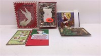 Assorted Christmas Cards Box of Eight Cards Red