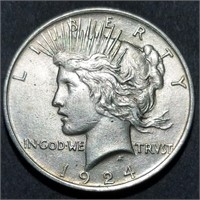 1924 Silver Peace Dollar - HIGH GRADE STUNNER
