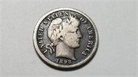 1898 S Barber Dime