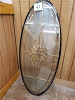 Oval Shaped Glass Window