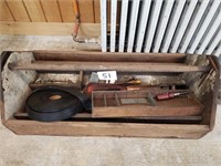 Vintage Tool Carrier with Contents