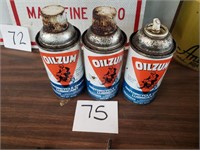 Oilzum Motorcycle Chain Lubricant Cans - Lot of 3