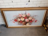 Signed Floral Painting