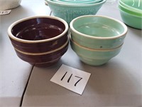 Lot of 4 Stoneware Bowls