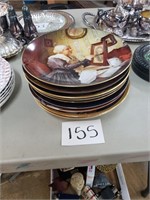 Lot of 10 Norman Rockwell Plates