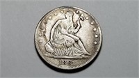 1861 Seated Liberty Half Dollar High Grade