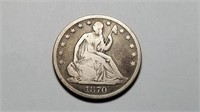 1870 S Seated Liberty Half Dollar High Grade