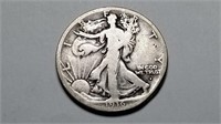 1916 S Walking Liberty Half Dollar Bold Date