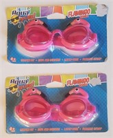 Aqua Splash Flamingo goggles x2