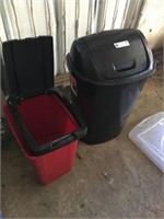 (2) Kitchen Trash Cans