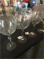 (3) Large Glass Vases