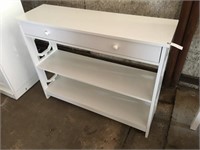 White Console Table W/ Drawer ( 40" W x 21" x 32")