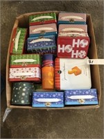 Box of Christmas Tin Lunch / Gift Boxes