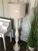 Distressed Wood Floor Lamp (66" T)