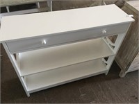 White Console Table W/ Drawer ( 39" W x 32" T)