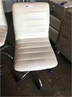 Nice White Leather Computer Chair
