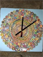 Multi Colored Clock / Decor