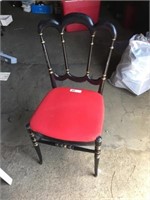 Black Desk Chair (Red Seat0