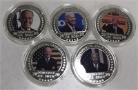 Lot Of 5 Joe Biden 2020 Coins